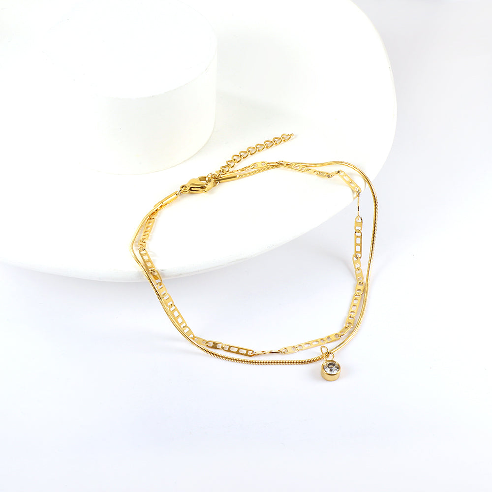 Dainty Sparkle Anklet