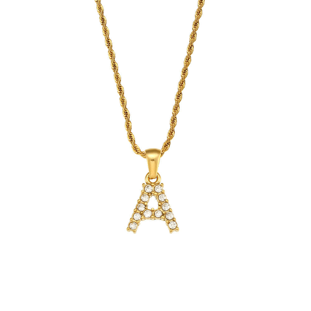 Rope Initial Necklace