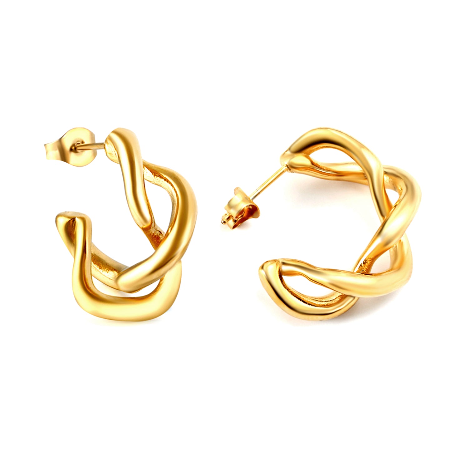 Twist Hoop Earrings