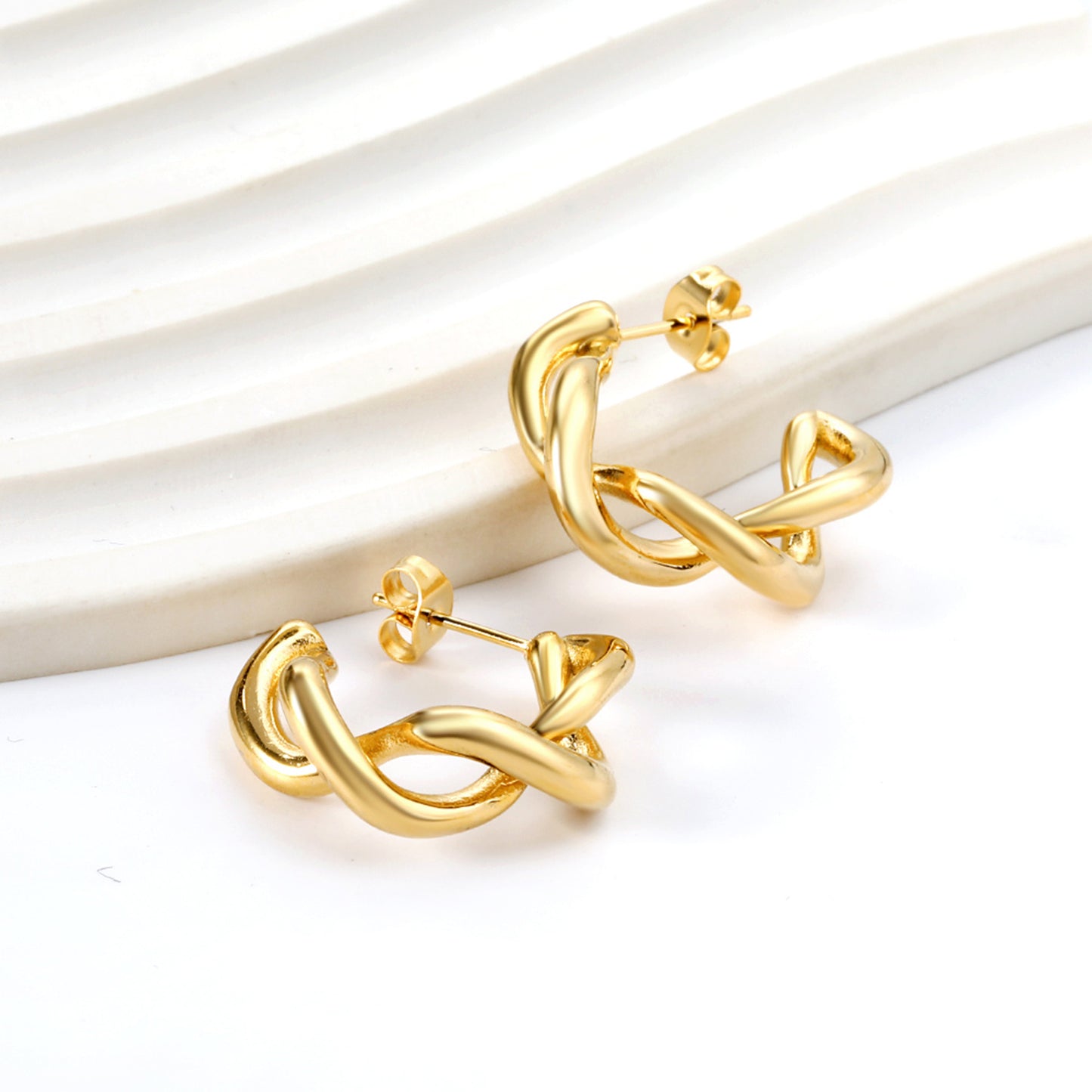 Twist Hoop Earrings