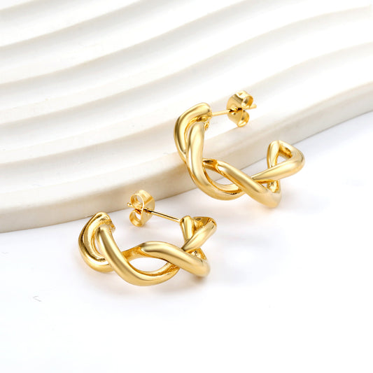 Twist Hoop Earrings