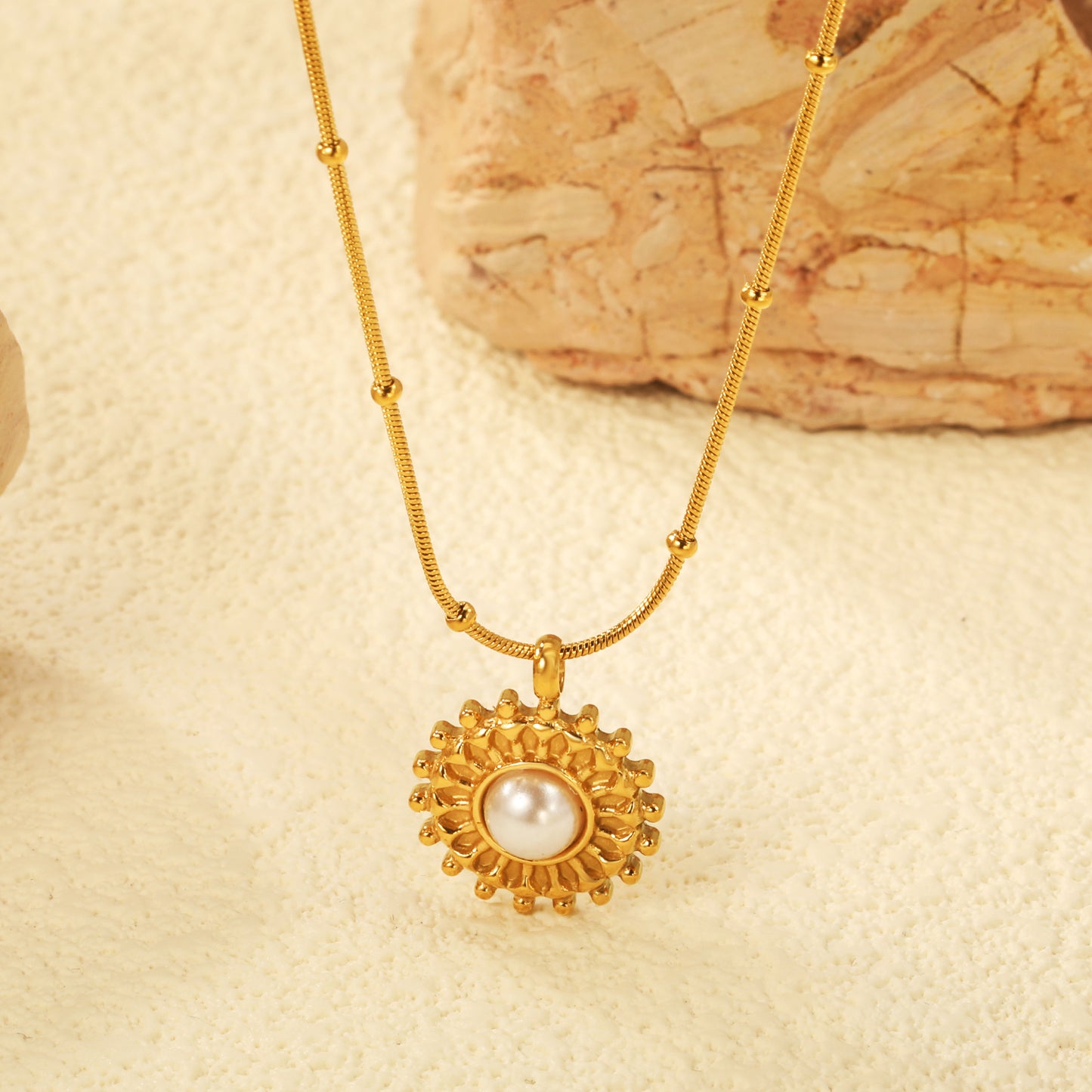 Soleil Pearl Necklace