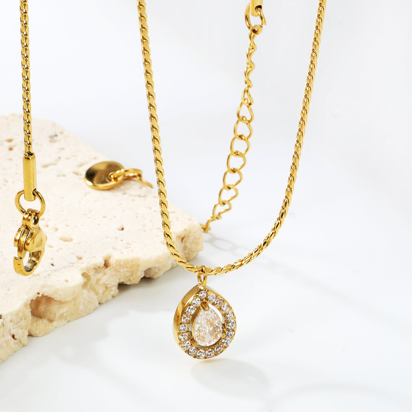 Crystal Drop Necklace
