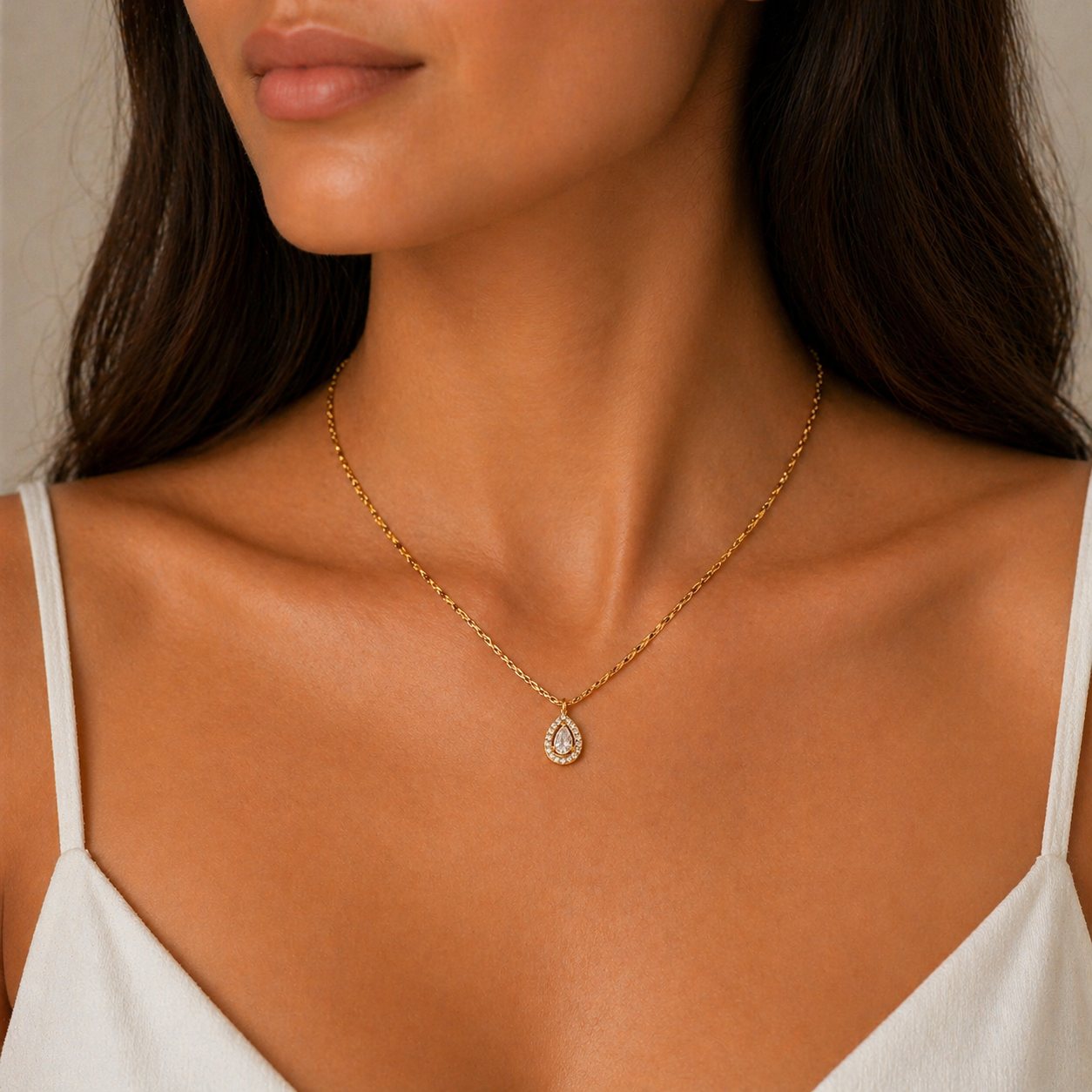 Crystal Drop Necklace