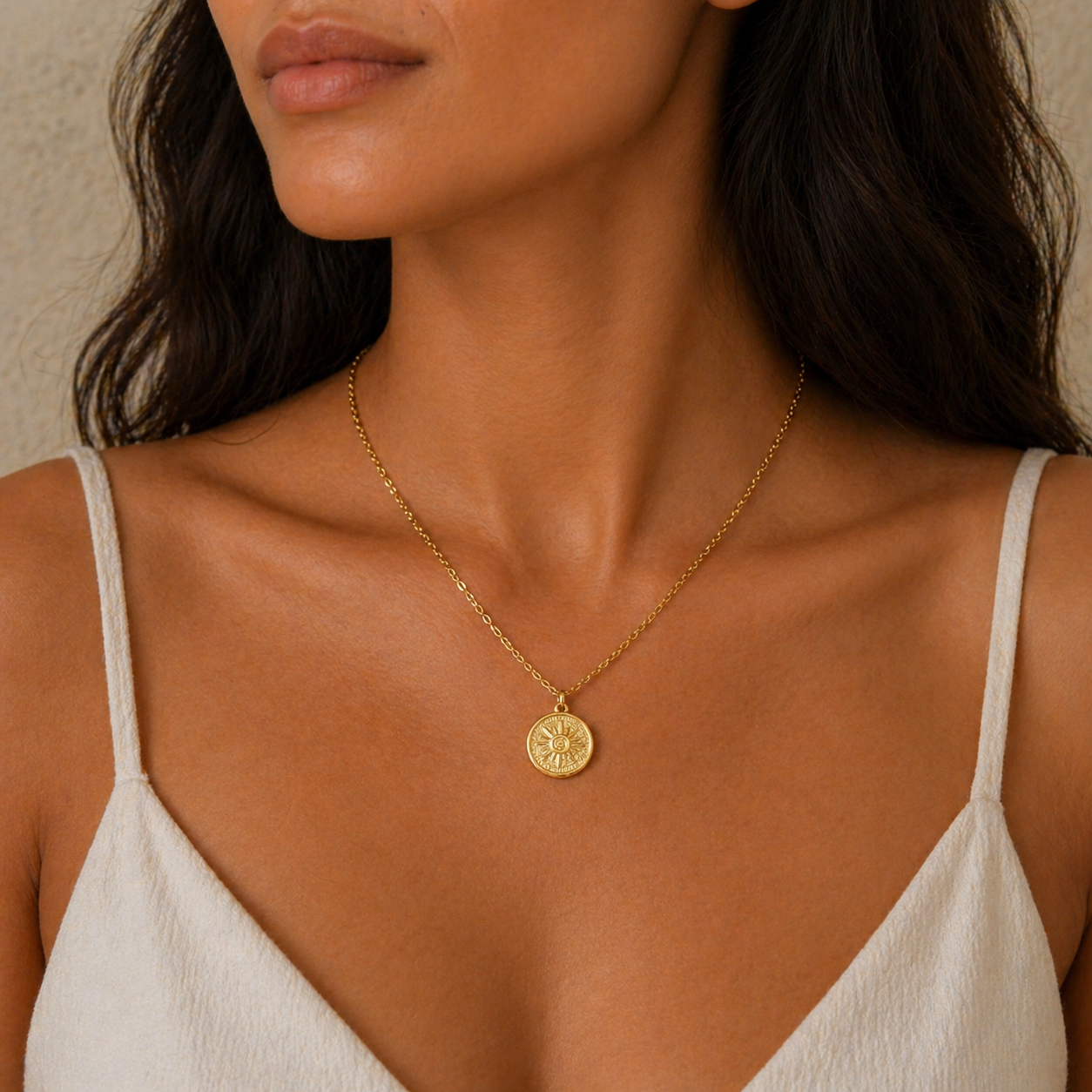 Sun Medallion Necklace