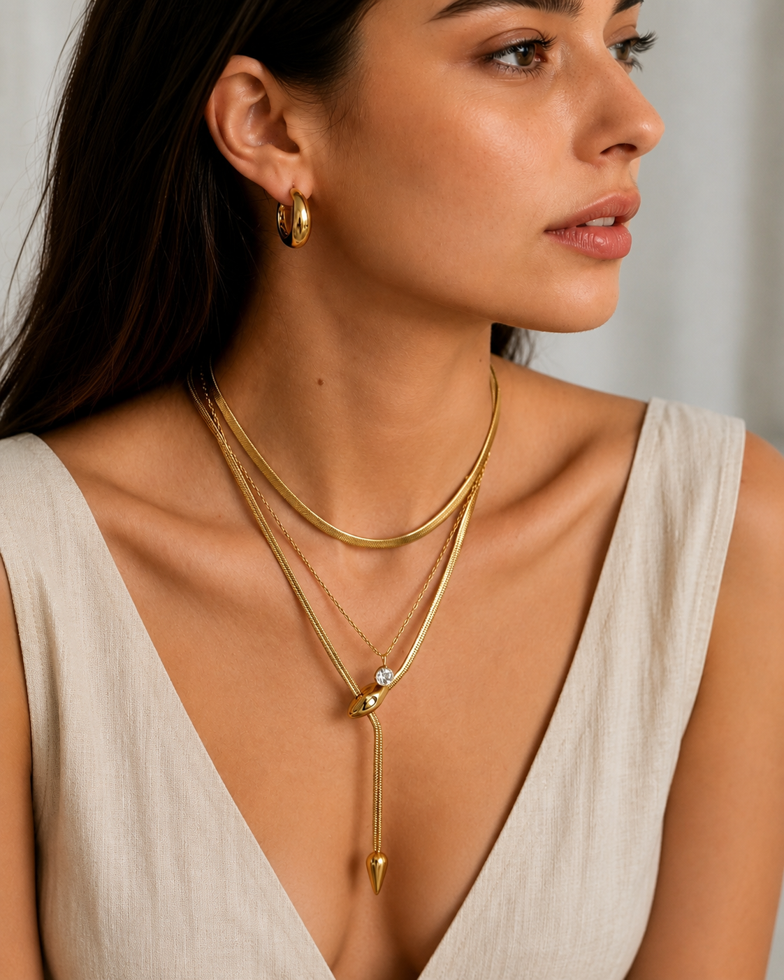Serpent Drop Necklace