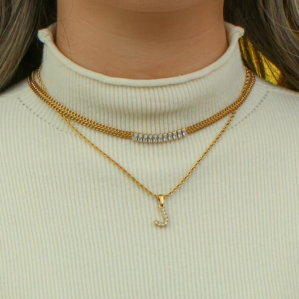 Rope Initial Necklace