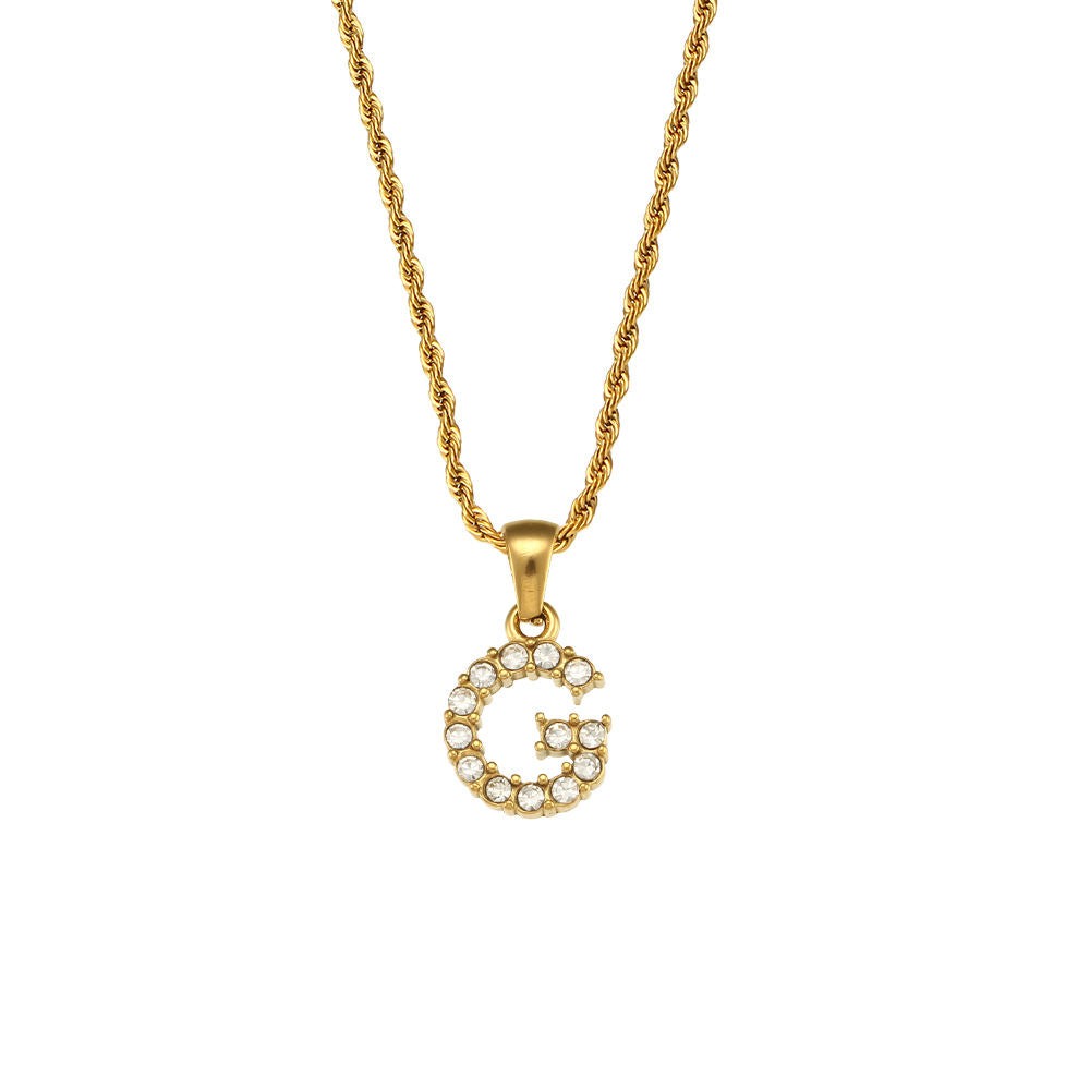 Rope Initial Necklace