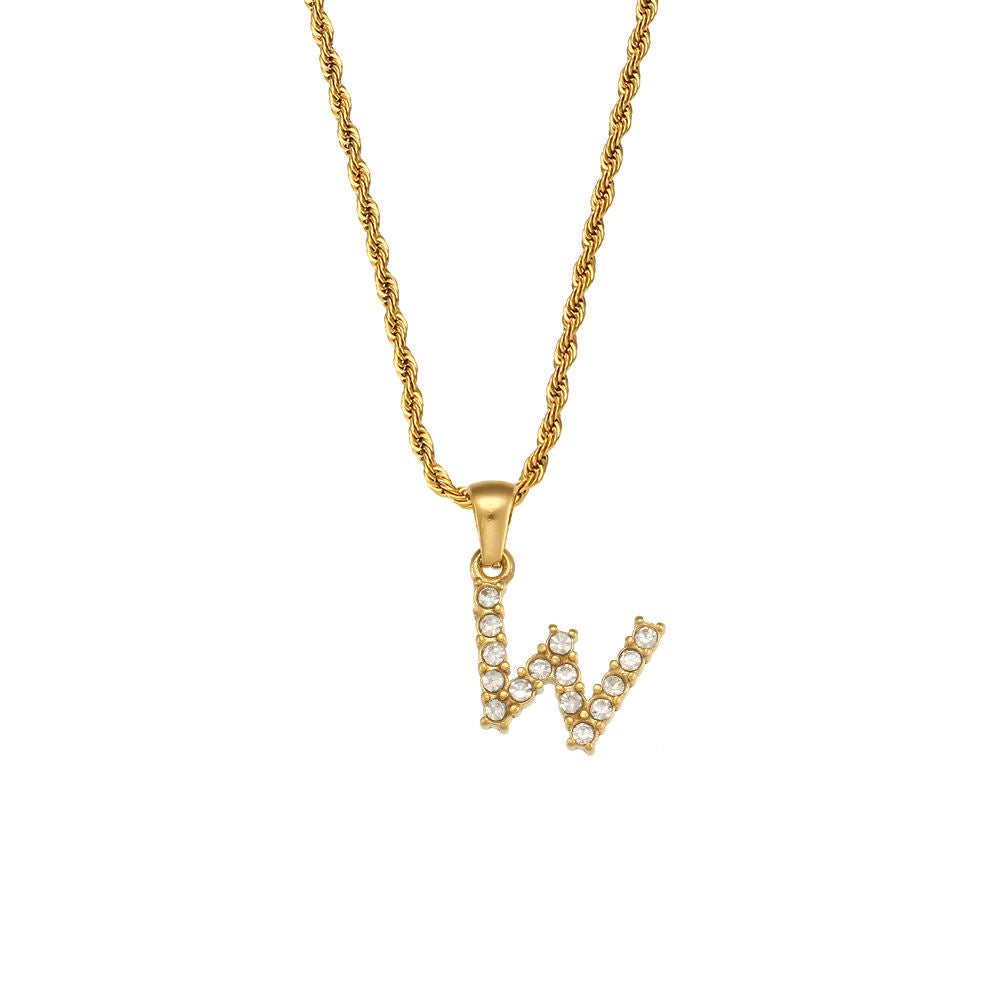 Rope Initial Necklace