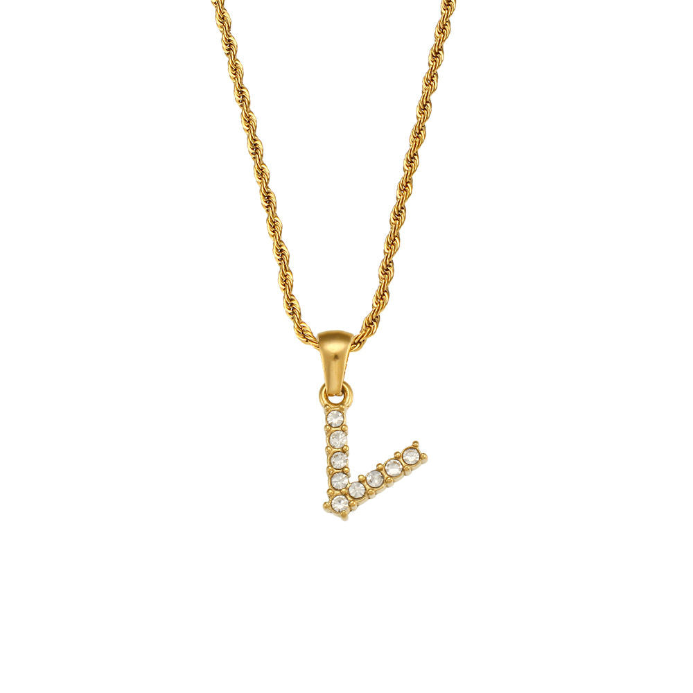 Rope Initial Necklace