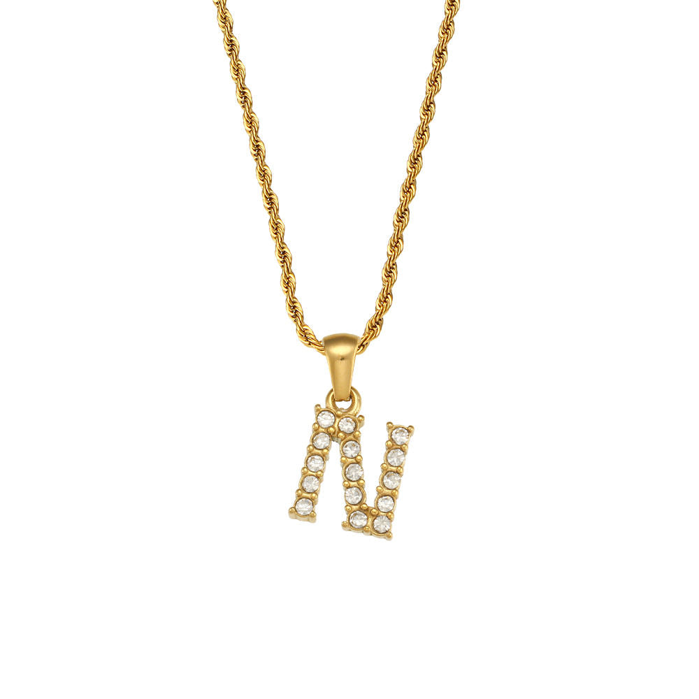 Rope Initial Necklace
