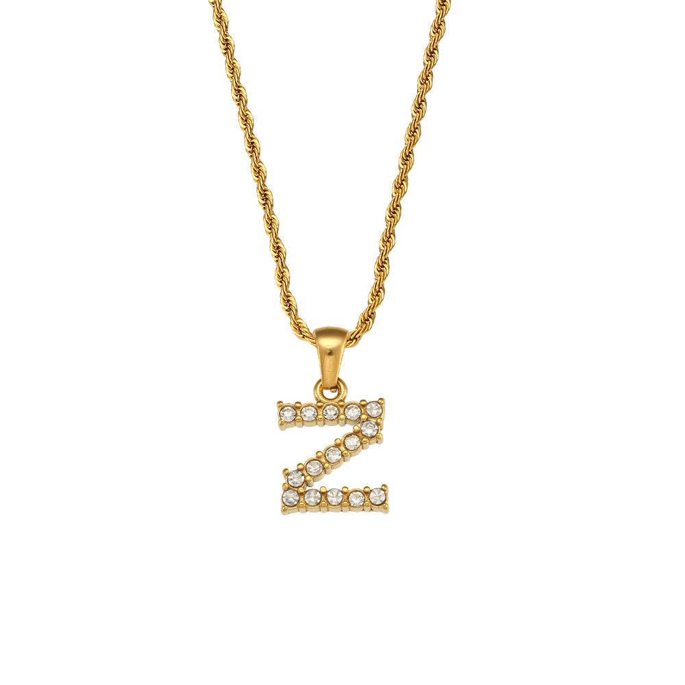 Rope Initial Necklace