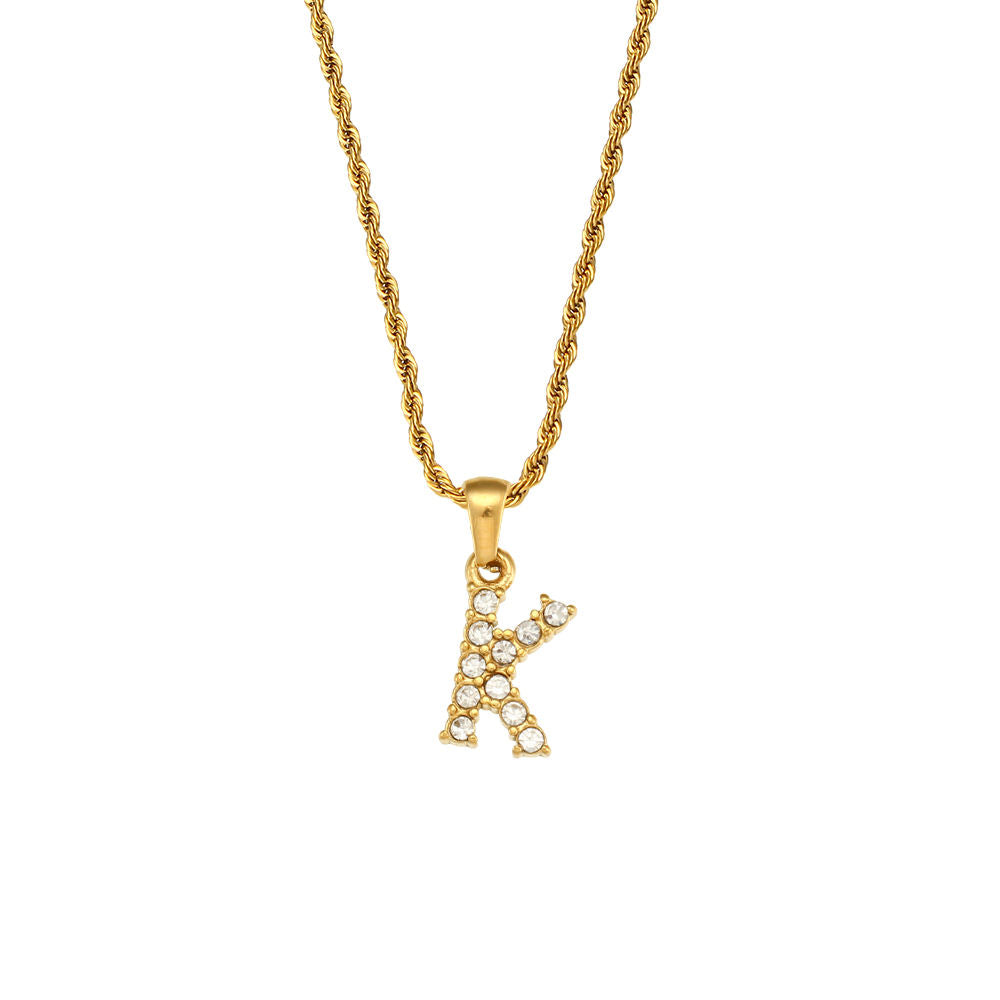 Rope Initial Necklace