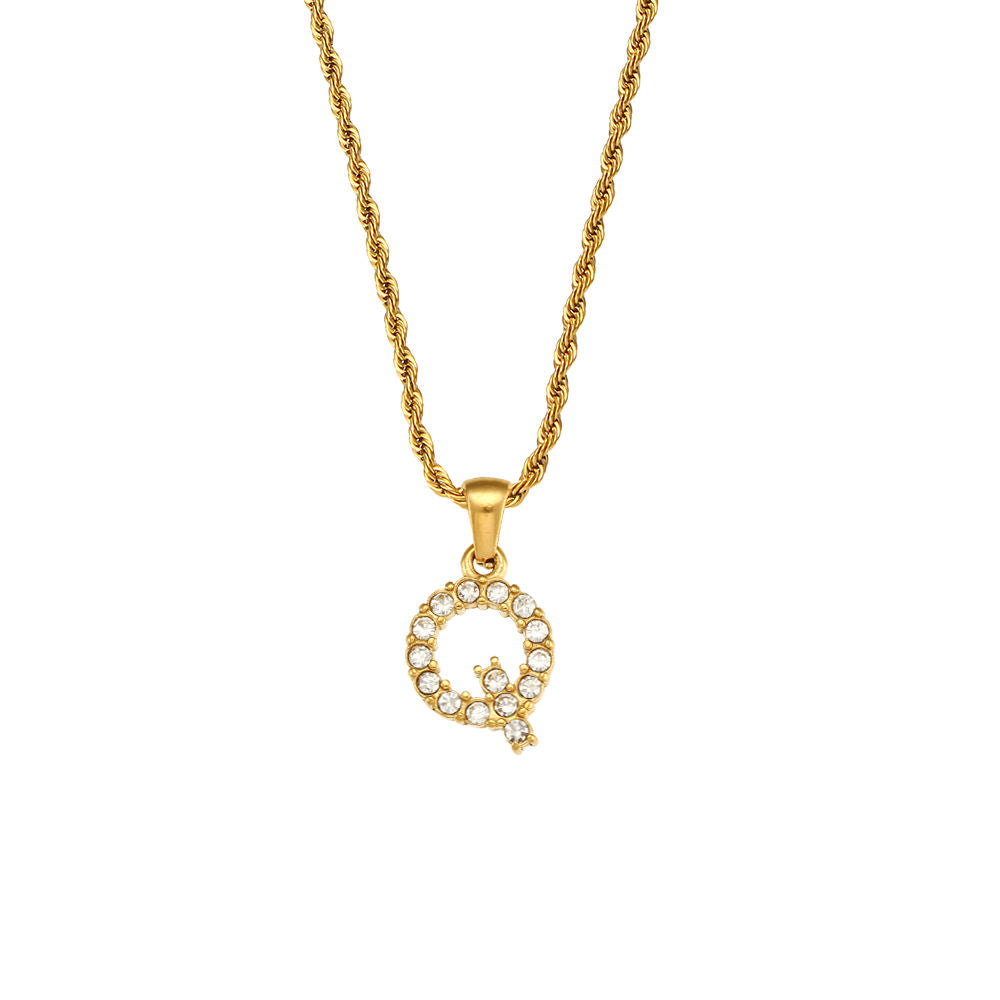Rope Initial Necklace