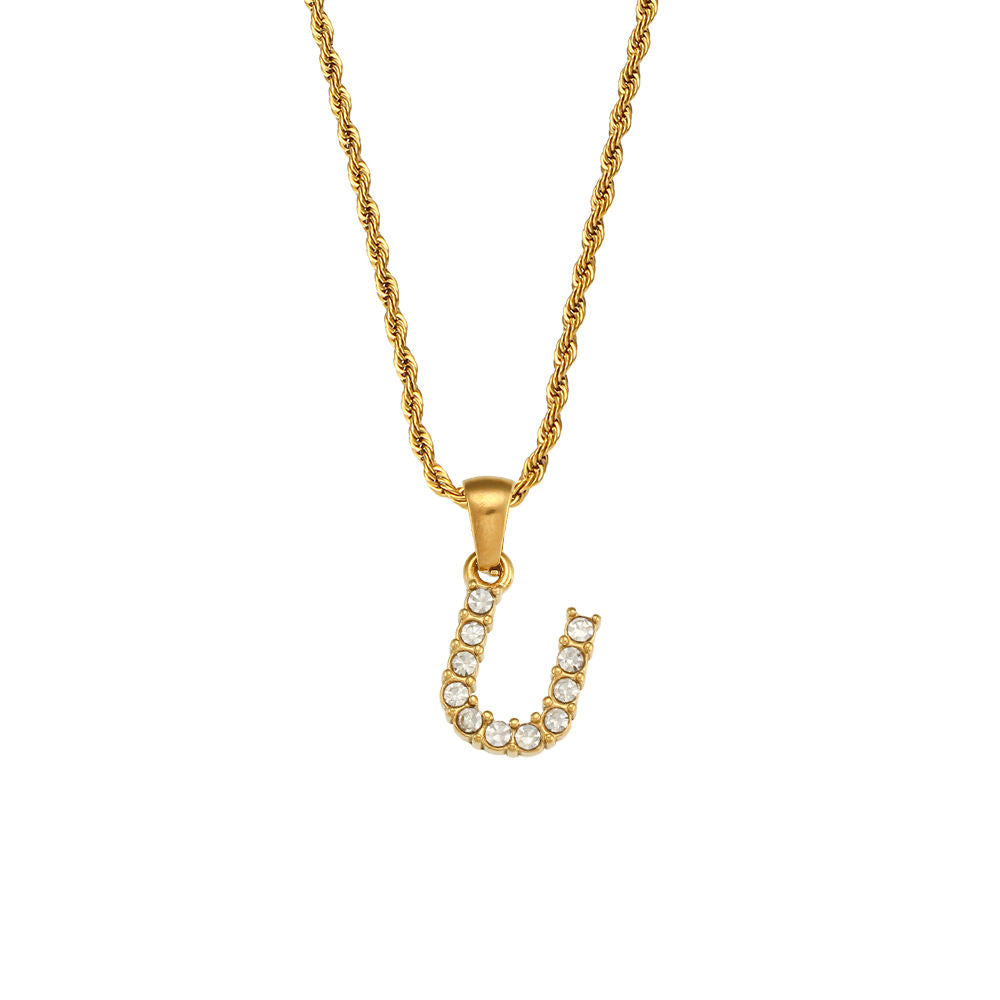 Rope Initial Necklace