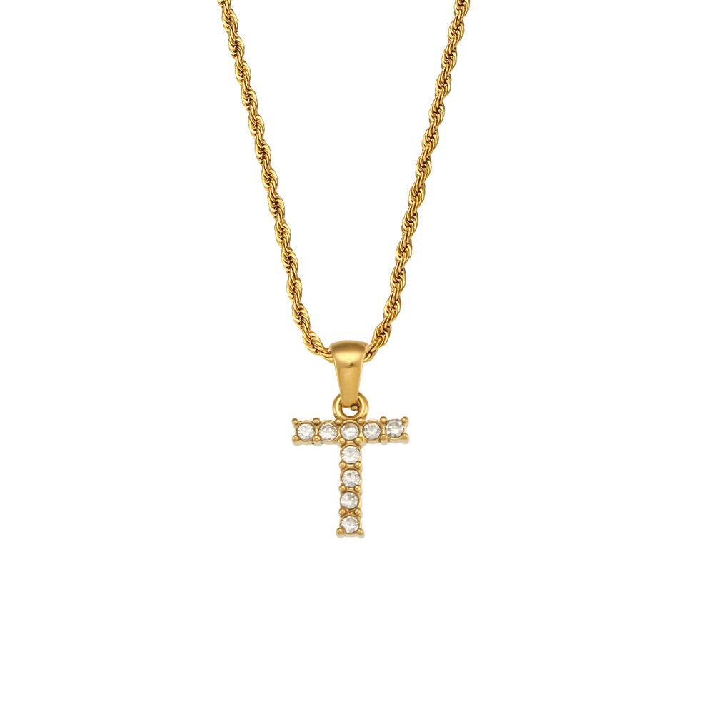 Rope Initial Necklace