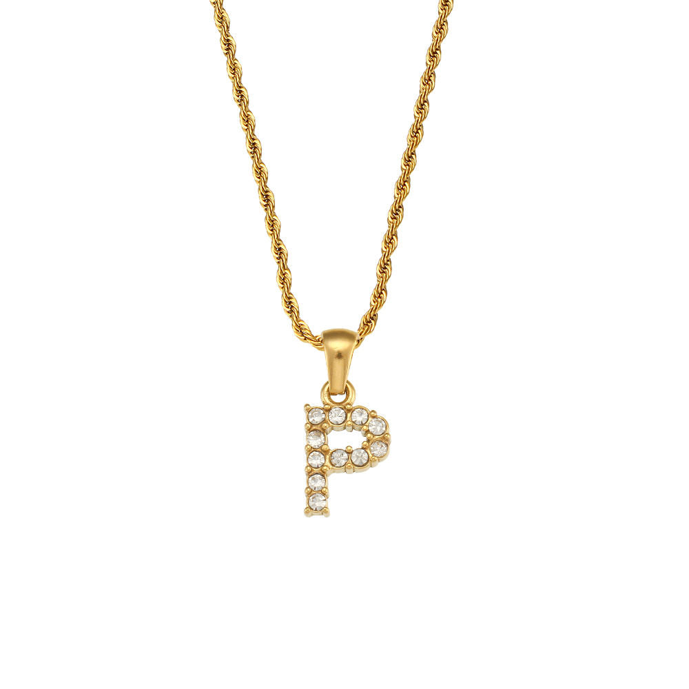 Rope Initial Necklace