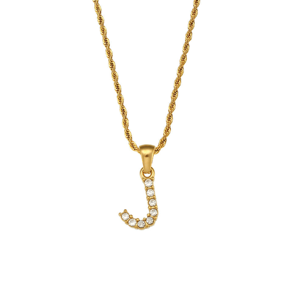 Rope Initial Necklace