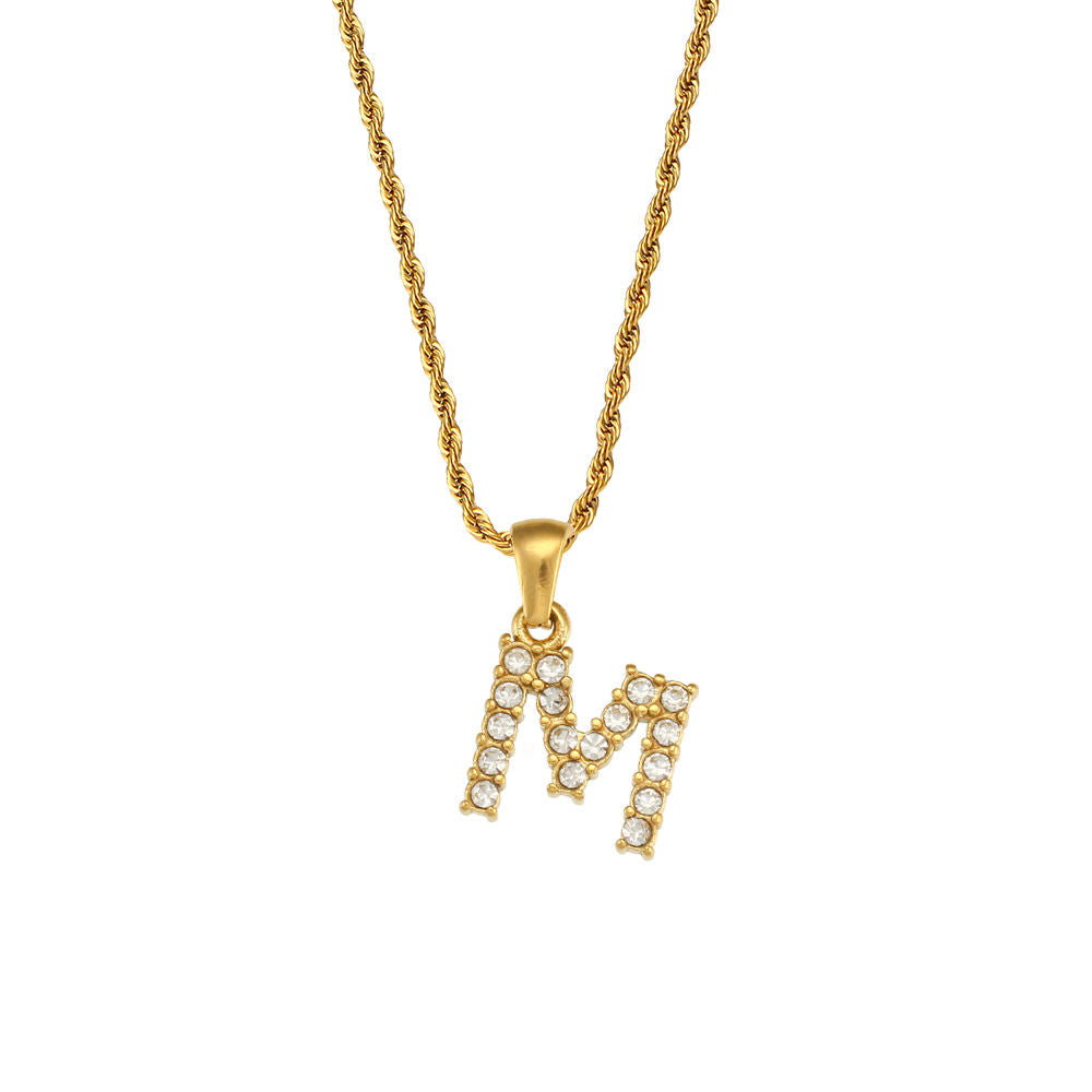 Rope Initial Necklace