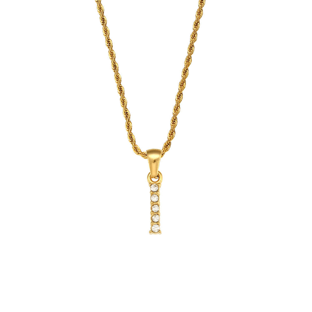 Rope Initial Necklace