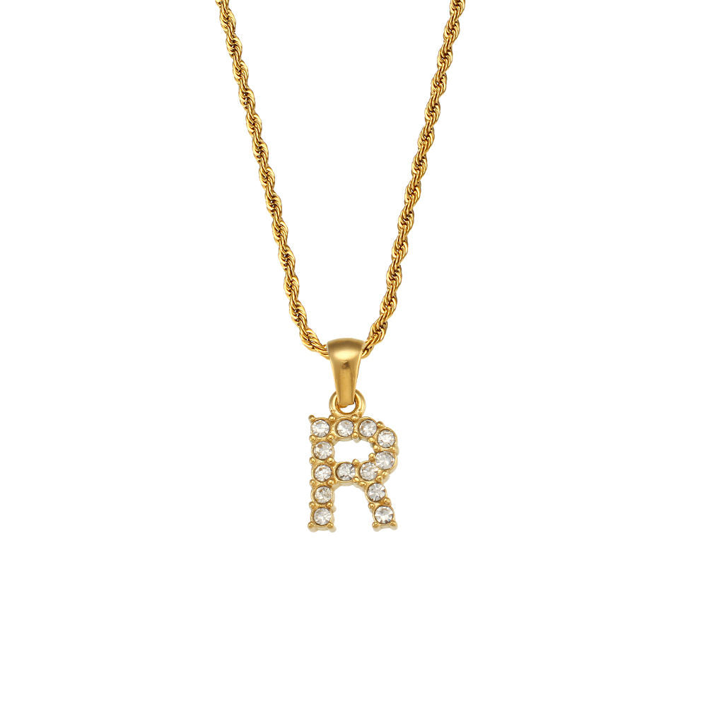 Rope Initial Necklace