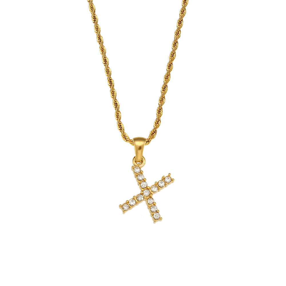 Rope Initial Necklace