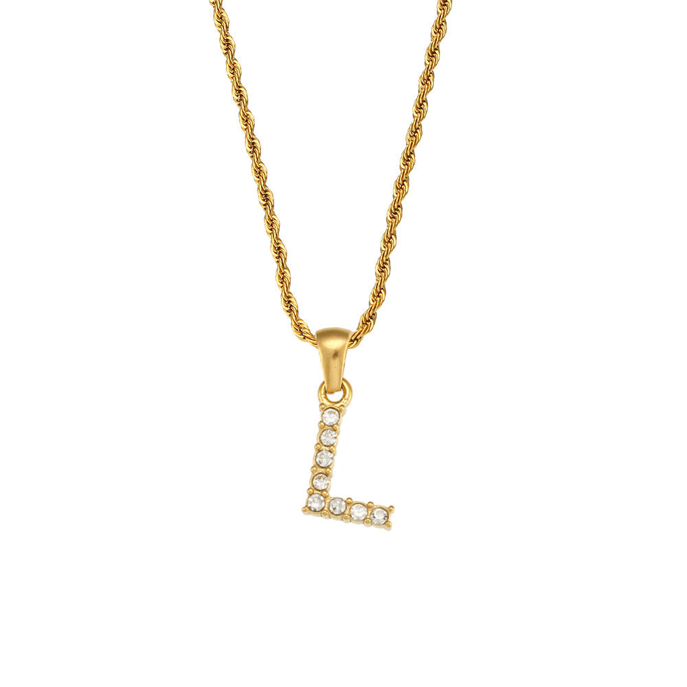 Rope Initial Necklace