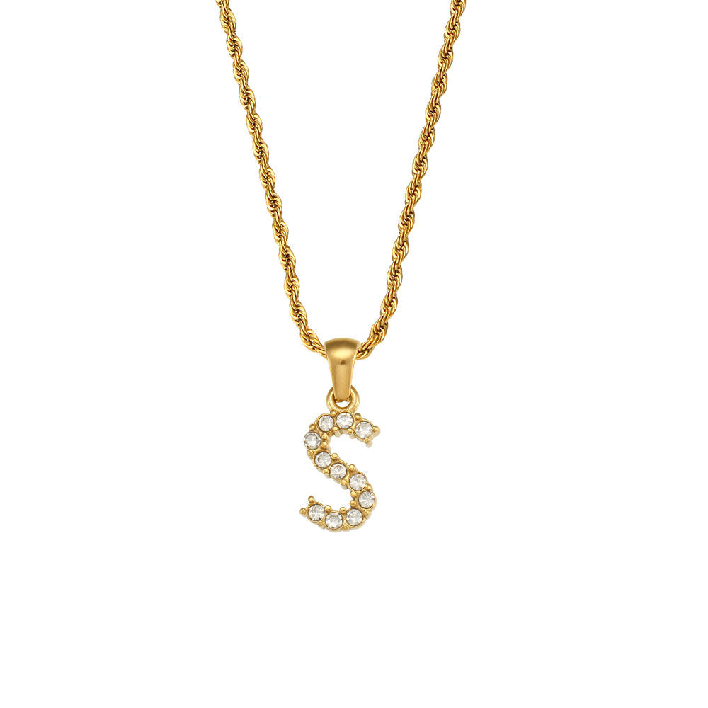Rope Initial Necklace