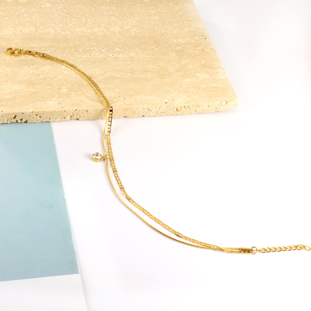 Dainty Sparkle Anklet