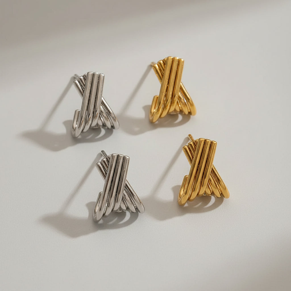 Dana Earrings - Gold & Silver