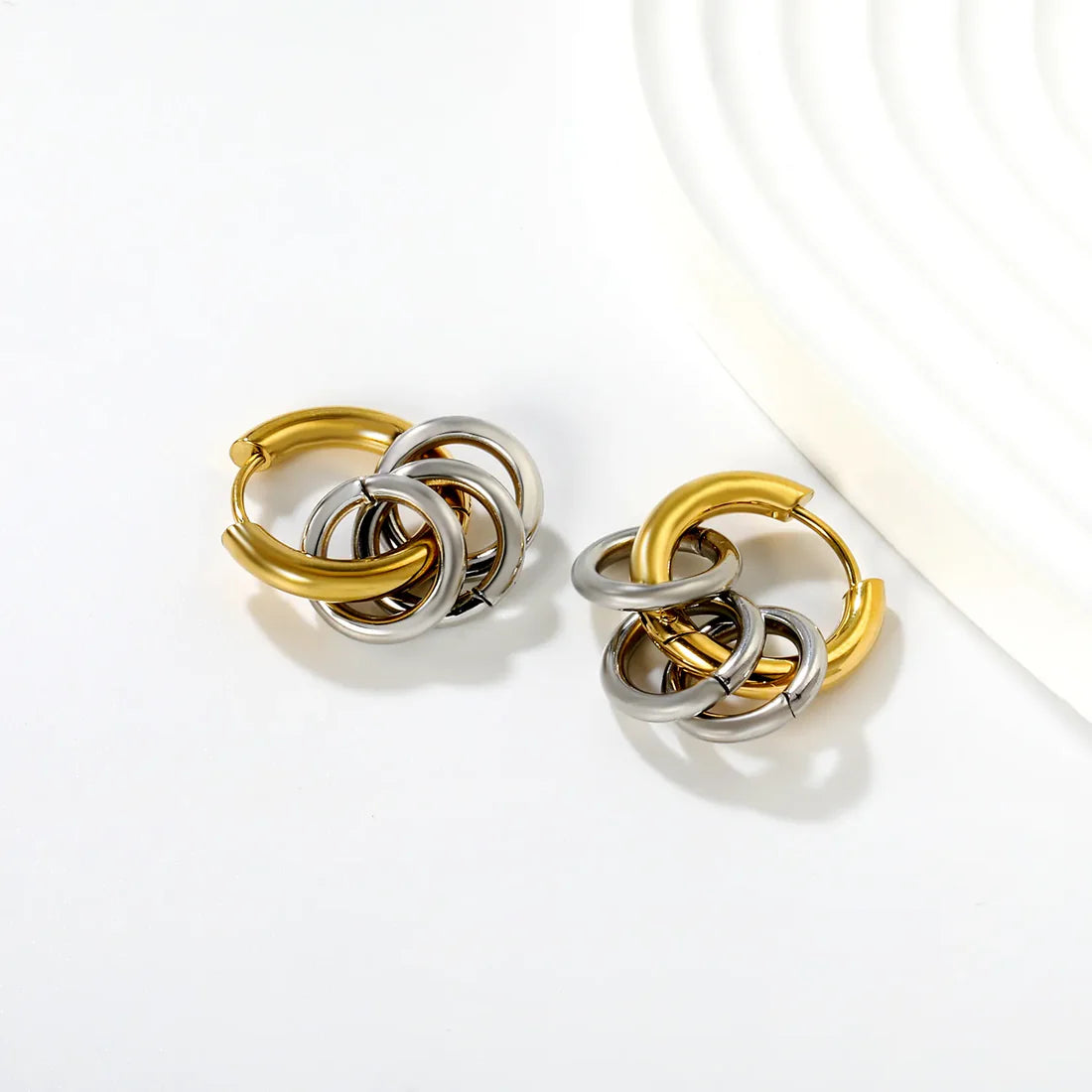 Linked Hoop Earrings