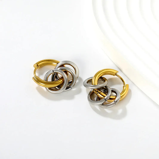 Linked Hoop Earrings