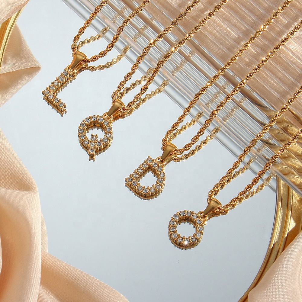 Rope Initial Necklace