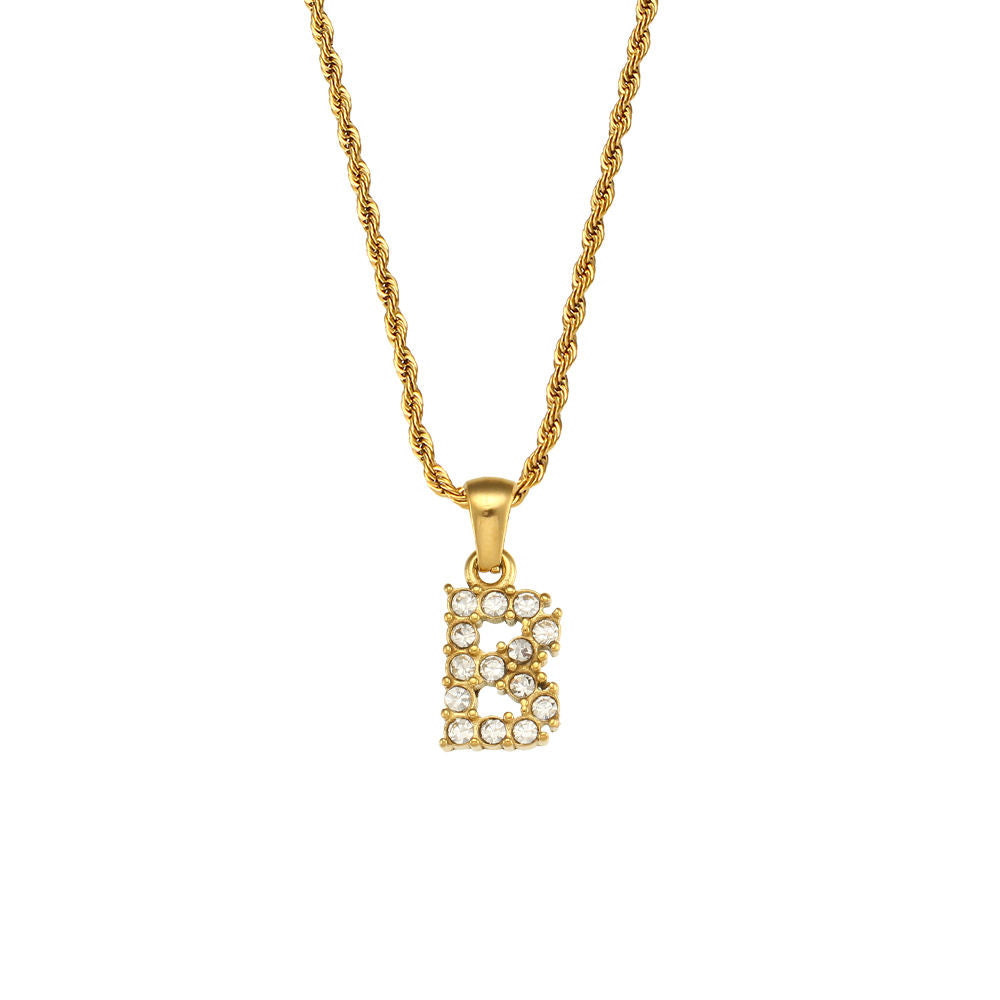 Rope Initial Necklace