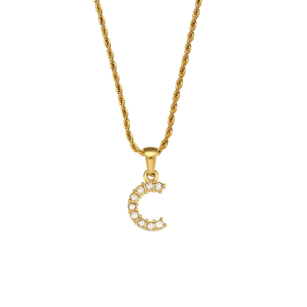Rope Initial Necklace