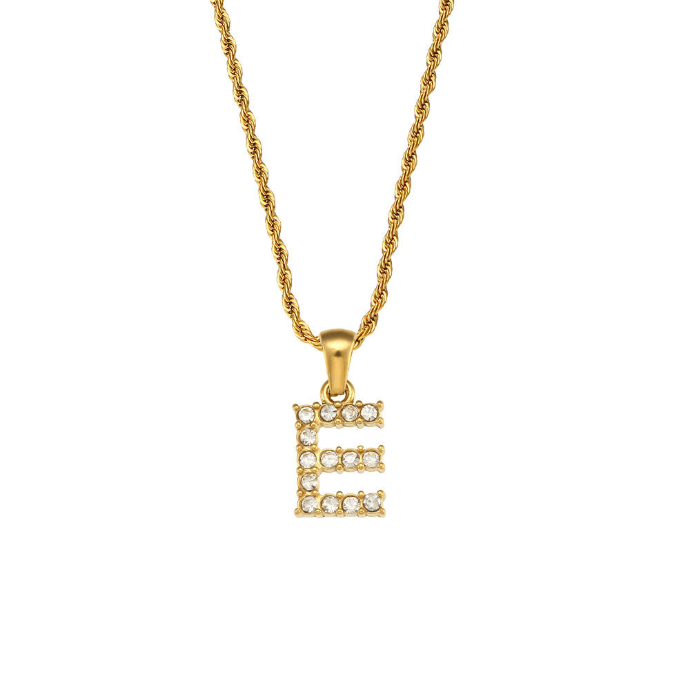 Rope Initial Necklace