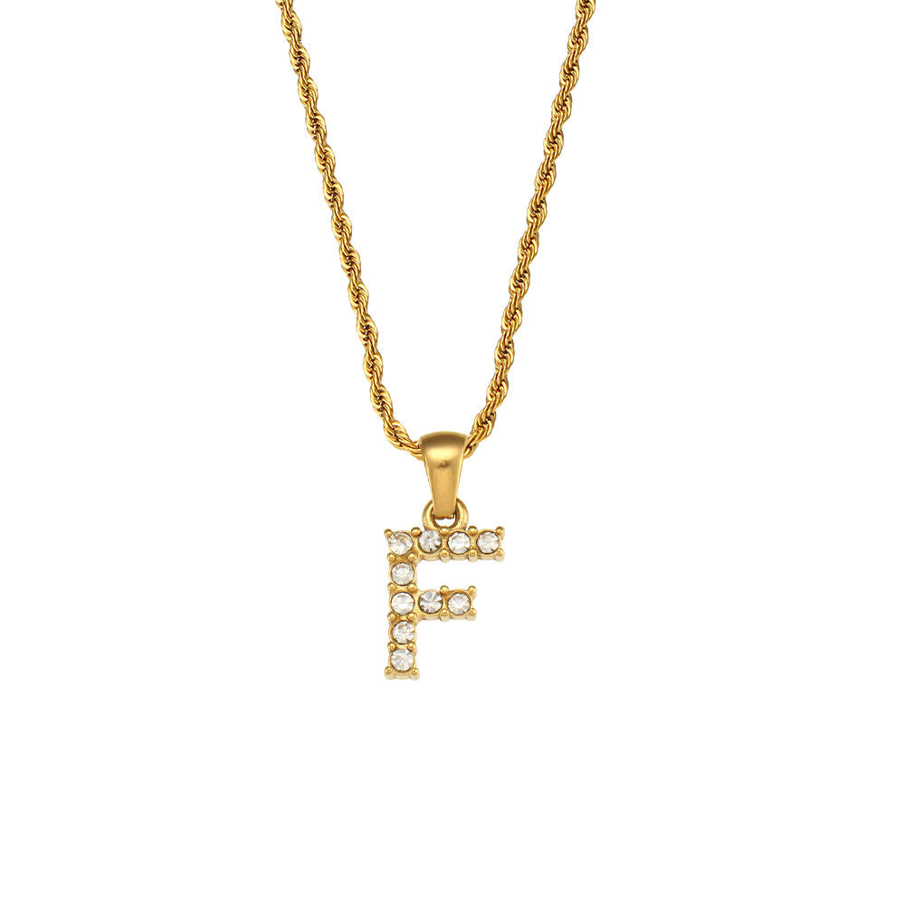 Rope Initial Necklace